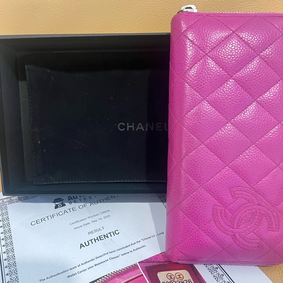 Chanel CC Long Wallet Caviar Skin Matelasse Classic - Picture 1 of 12